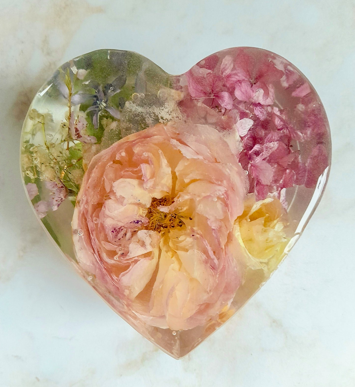 10cm Floral Heart