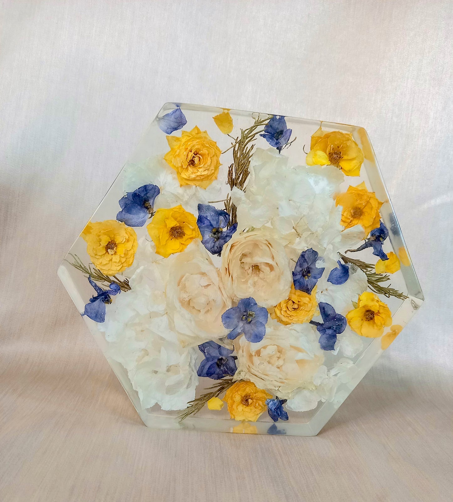 Floral Hexagon - Various Sizes