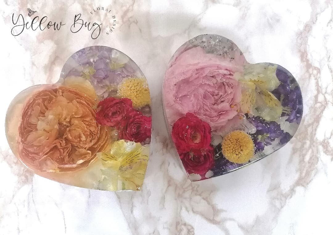 10cm Floral Heart