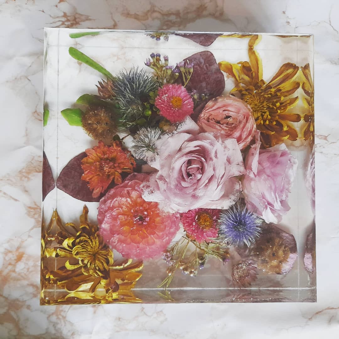 25cm Floral Art Block