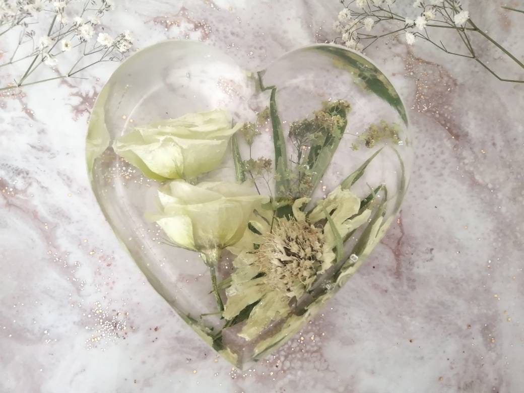 10cm Floral Heart