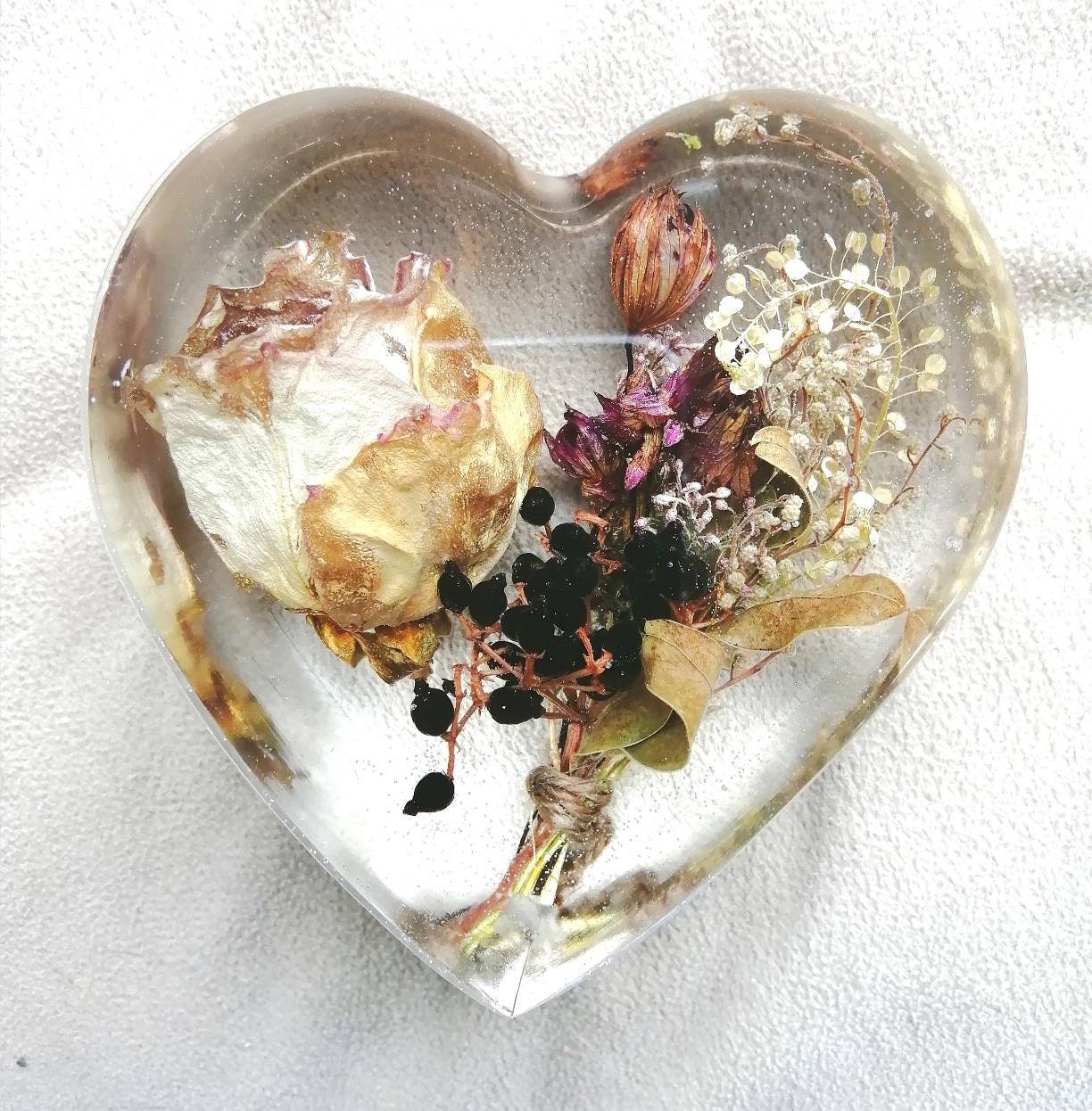 10cm Floral Heart